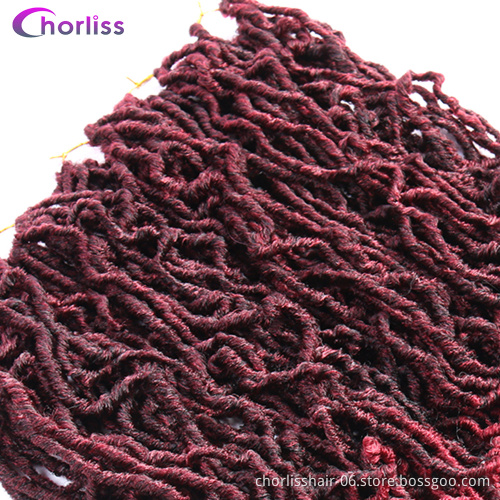 Most Natural Nu Locks Crochet Braids Synthetic Hair Extensions Faux Locs Crochet Synthetic Braiding Hair Extensions
